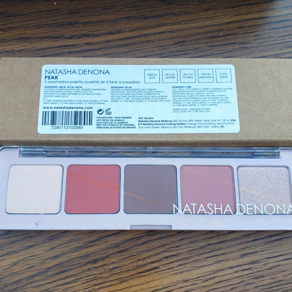 Natasha Denona Peak Palette 5 Colors Matte/Shine